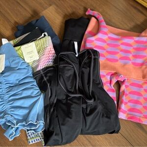 7pc Fabletics Colorful Activewear Bundle size Small
